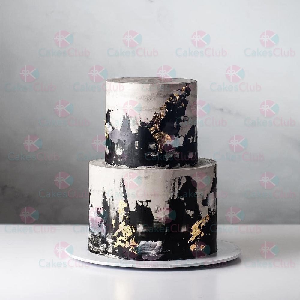 Черные свадебные торты - A1736