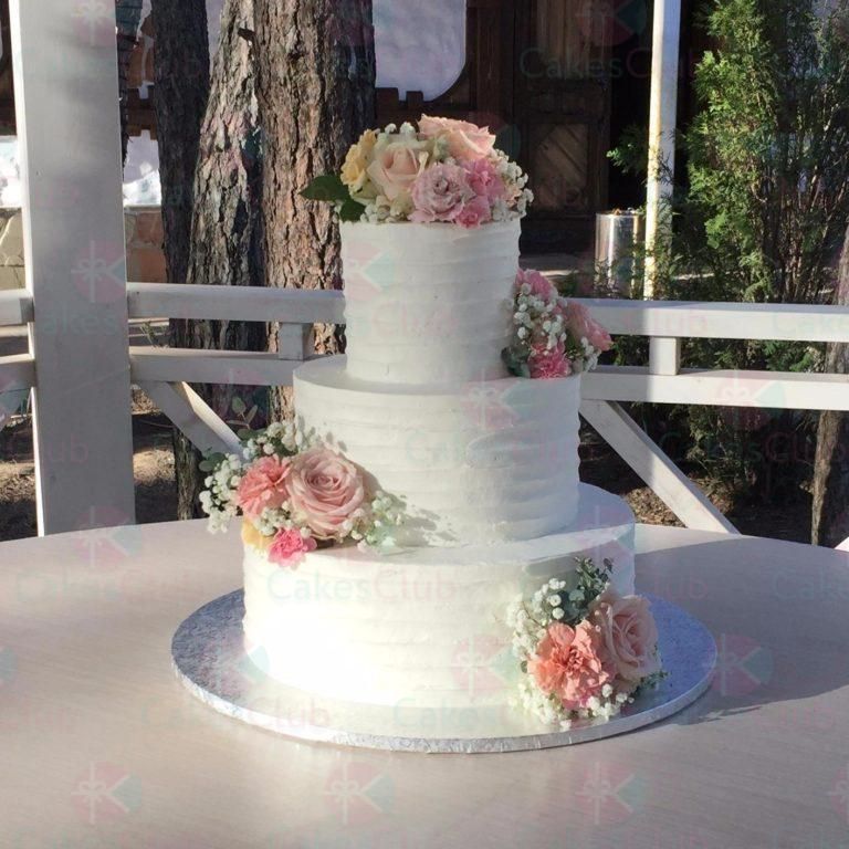 Трехъярусные свадебные торты - A2624