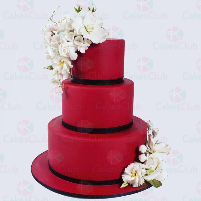 Трехъярусные свадебные торты - A2626