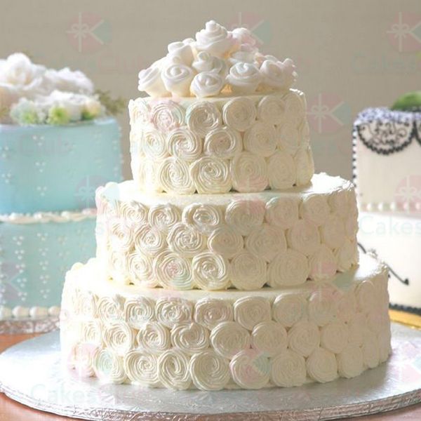 Белые свадебные торты - A2787