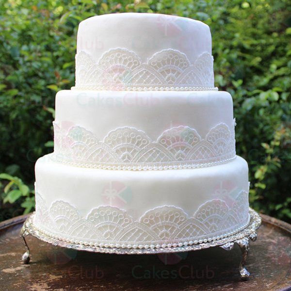 Белые свадебные торты - A2794