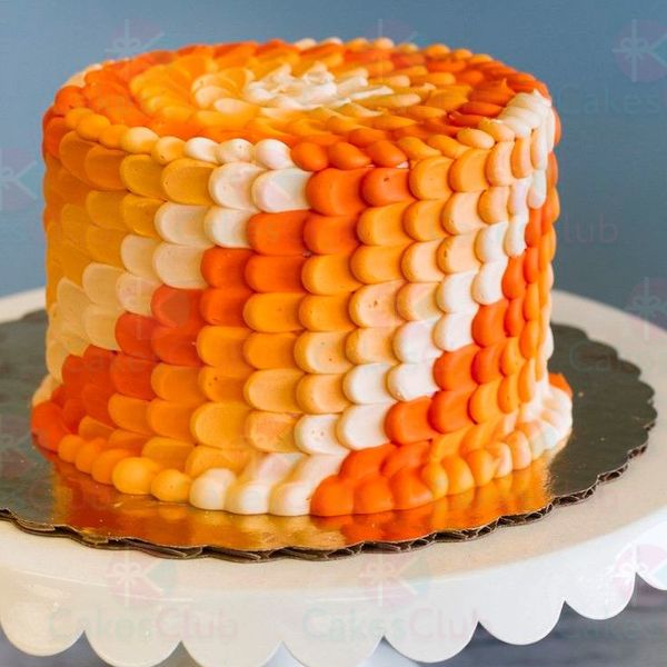 Оранжевые свадебные торты - A3033