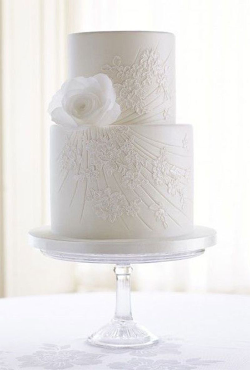 Белые свадебные торты - a984