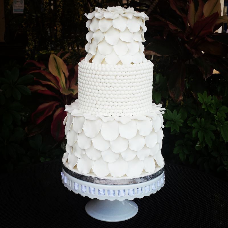 Белые свадебные торты - a987