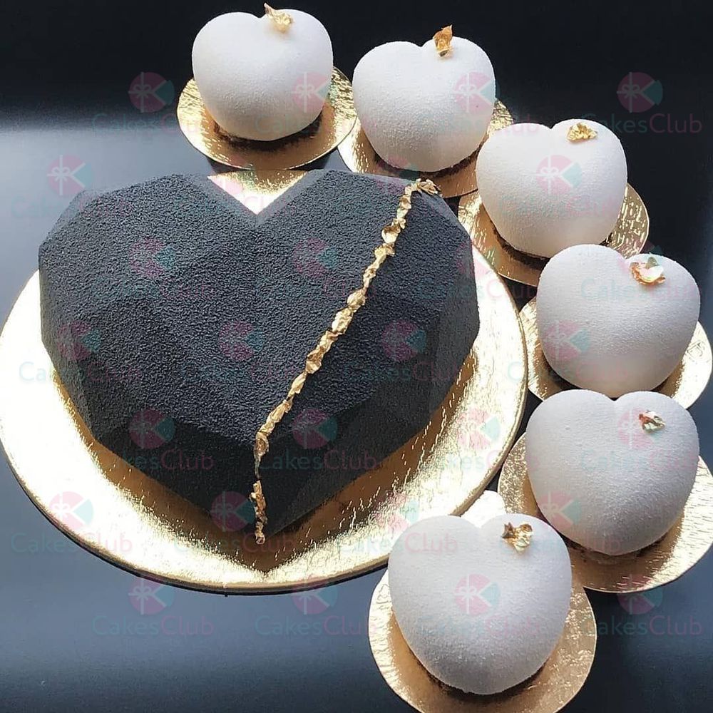Черные свадебные торты - A1726
