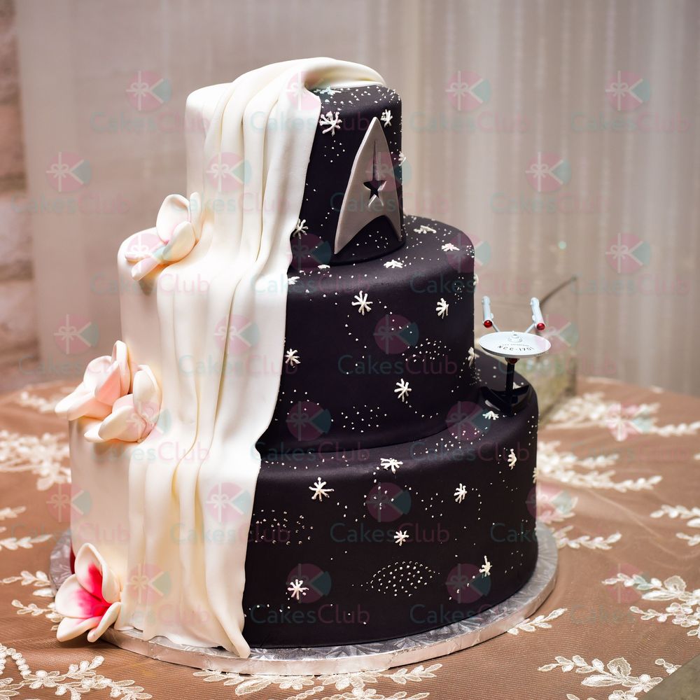Черные свадебные торты - A1729