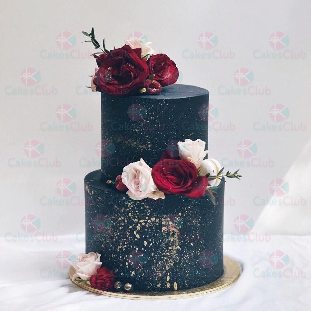 Черные свадебные торты - A1734