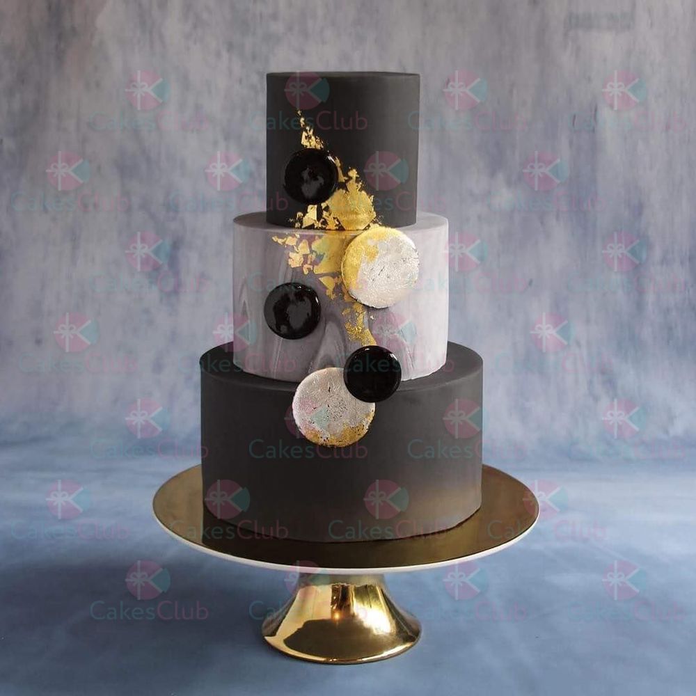 Черные свадебные торты - A1740