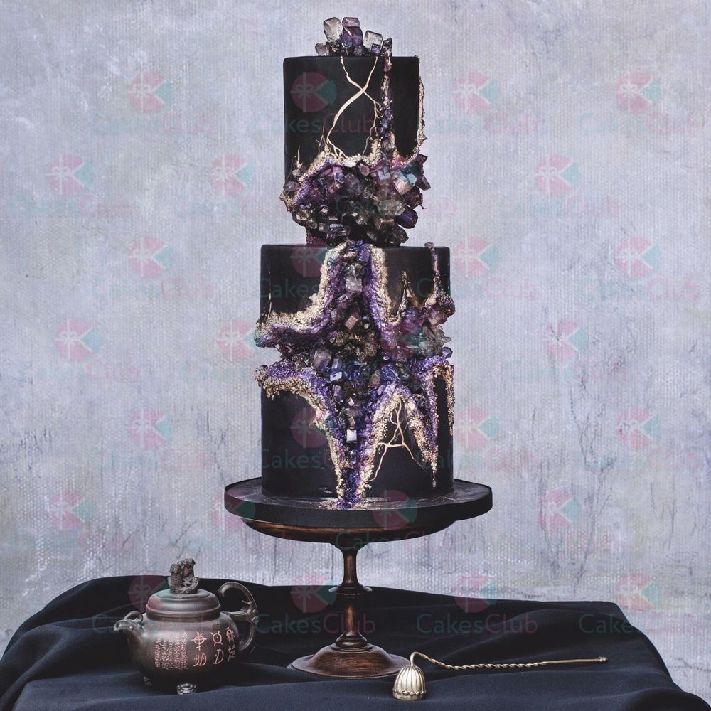 Черные свадебные торты - A1745