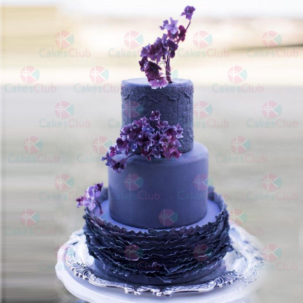 Сиреневые свадебные торты - A1746
