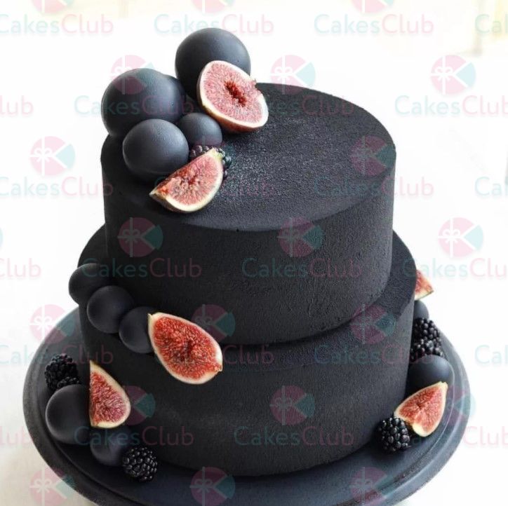 Черные свадебные торты - A1748