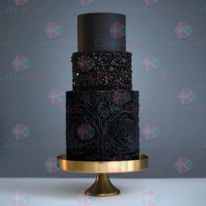 Черные свадебные торты - A1751