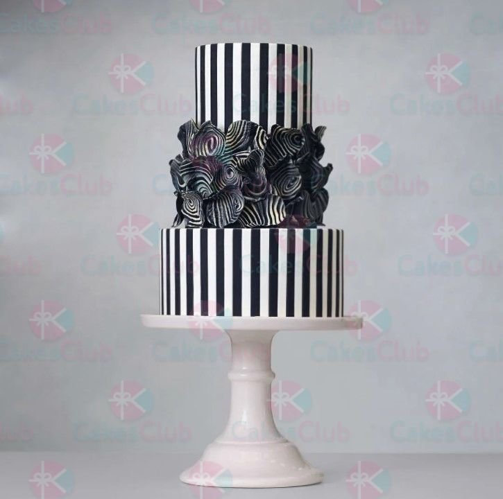 Черные свадебные торты - A1754
