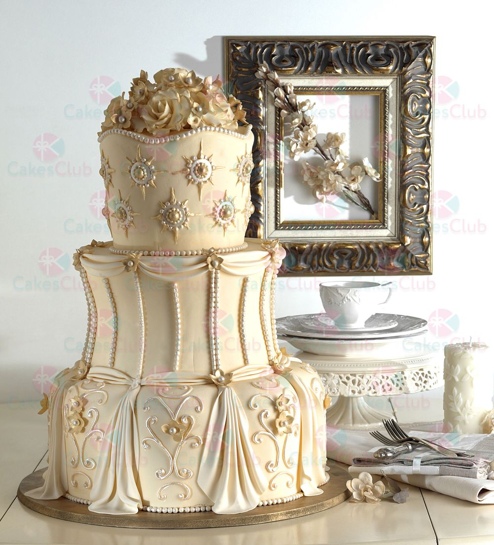 Эксклюзивные свадебные торты - A1789
