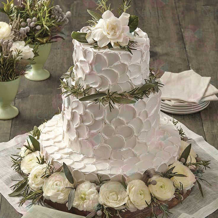 Трехъярусные свадебные торты - A2164