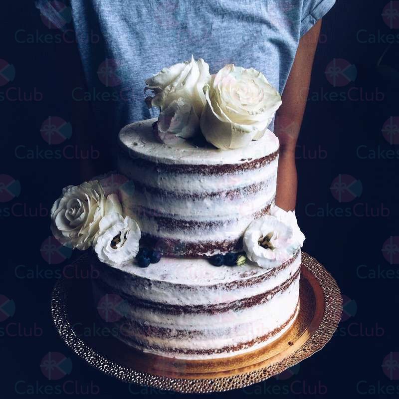 Двухъярусные свадебные торты - A2165