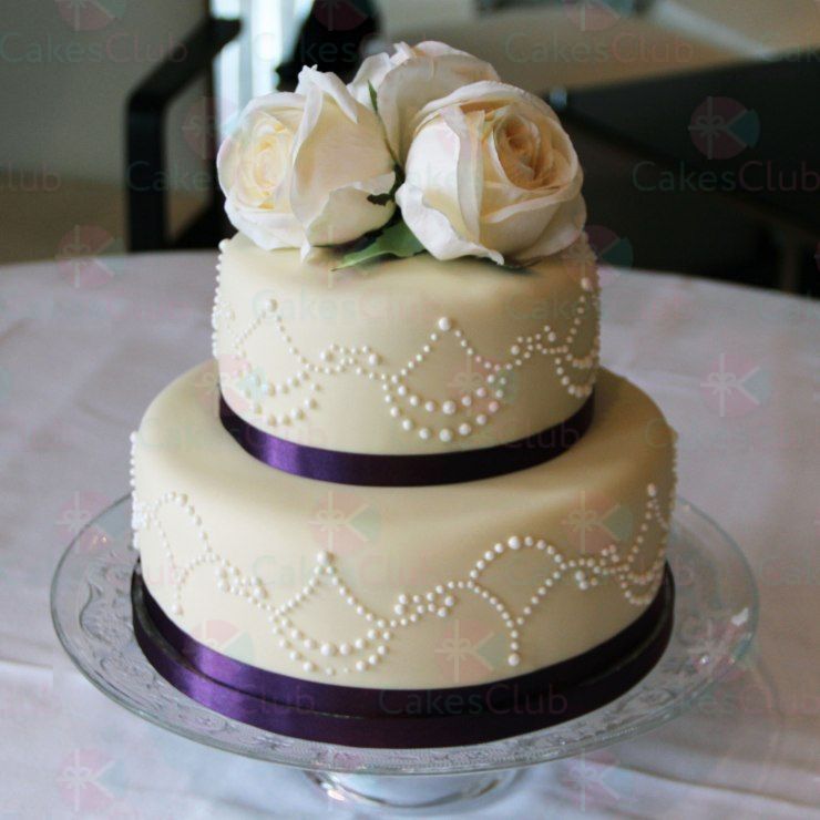 Двухъярусные свадебные торты - A2167
