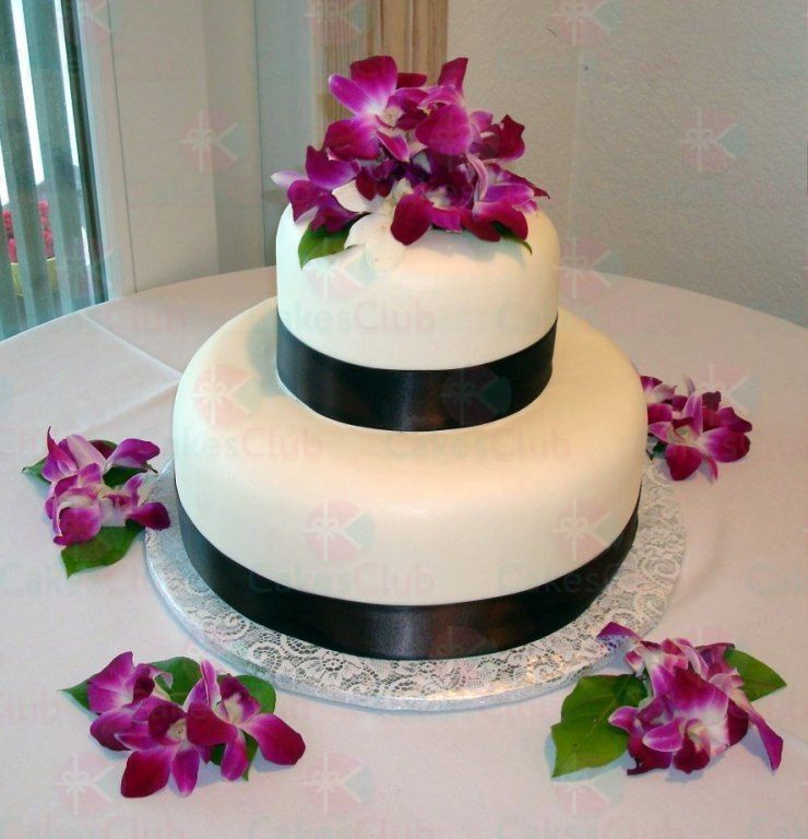 Двухъярусные свадебные торты - A2168