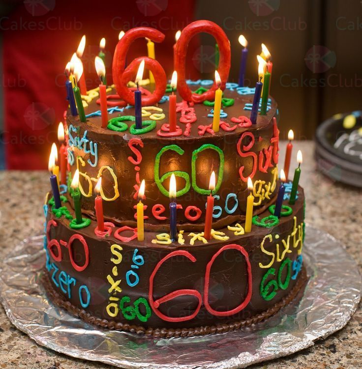 Торт на 60 лет - A2469