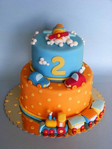 Торт на 2 года мальчику - a454
