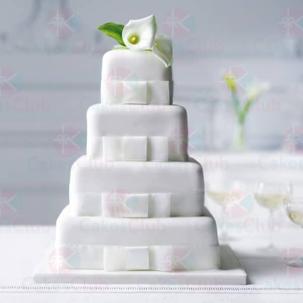 Белые свадебные торты - A2790