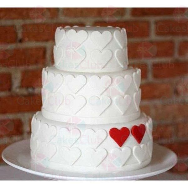 Белые свадебные торты - A2795