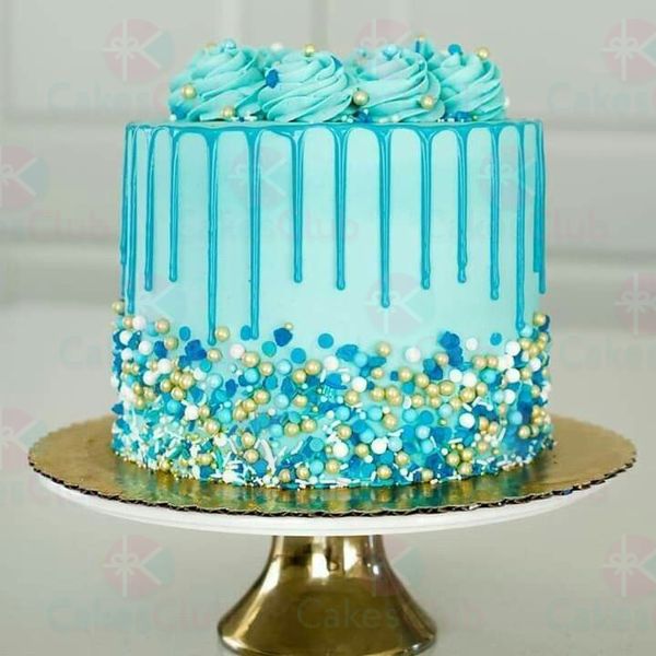 Голубые свадебные торты - A2885