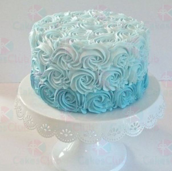 Голубые свадебные торты - A2894