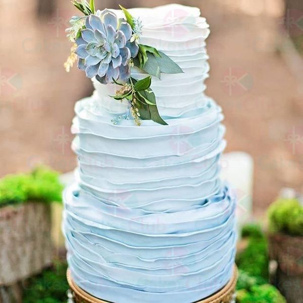 Голубые свадебные торты - A2896