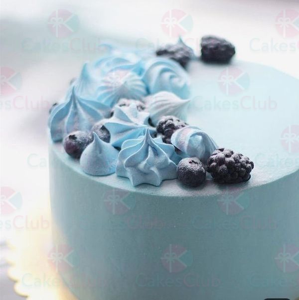 Голубые свадебные торты - A2897
