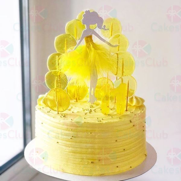 Желтые свадебные торты - A2906