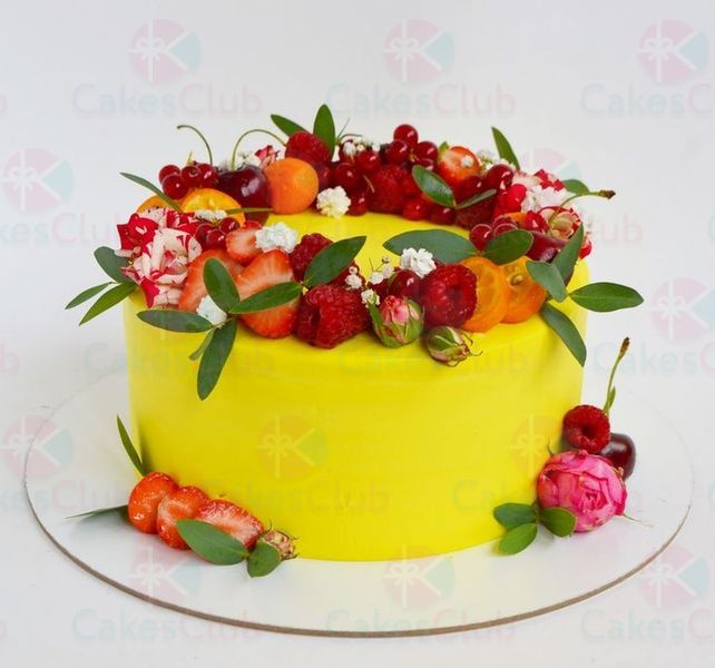 Желтые свадебные торты - A2907