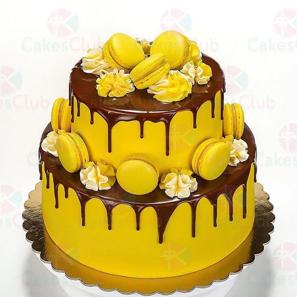 Желтые свадебные торты - A2910