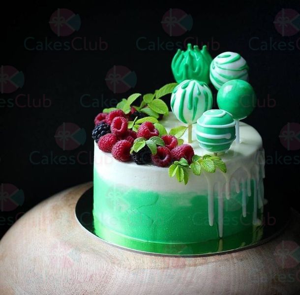 Зеленые свадебные торты - A2925