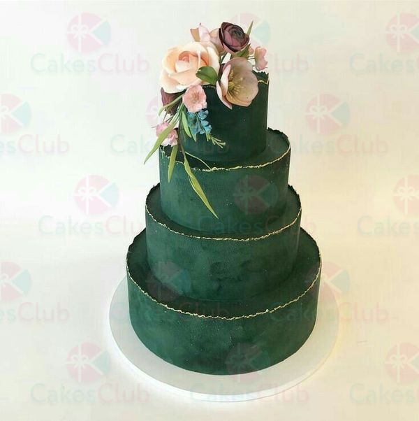 Зеленые свадебные торты - A2931