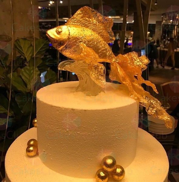 Золотые свадебные торты - A2959