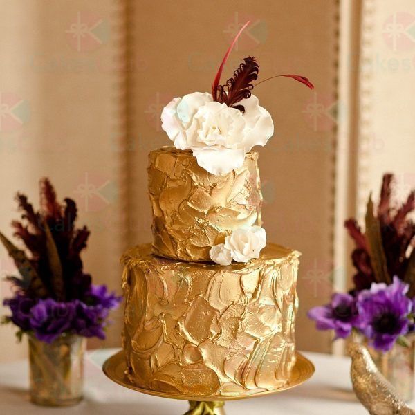 Золотые свадебные торты - A2960