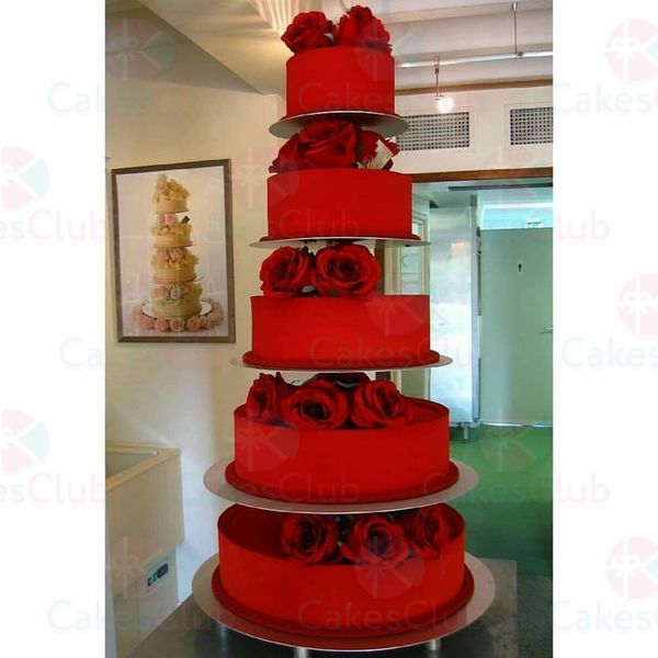 Красные свадебные торты - A2961