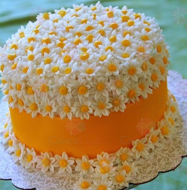 Оранжевые свадебные торты - A3036