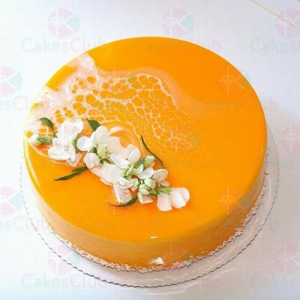 Оранжевые свадебные торты - A3038