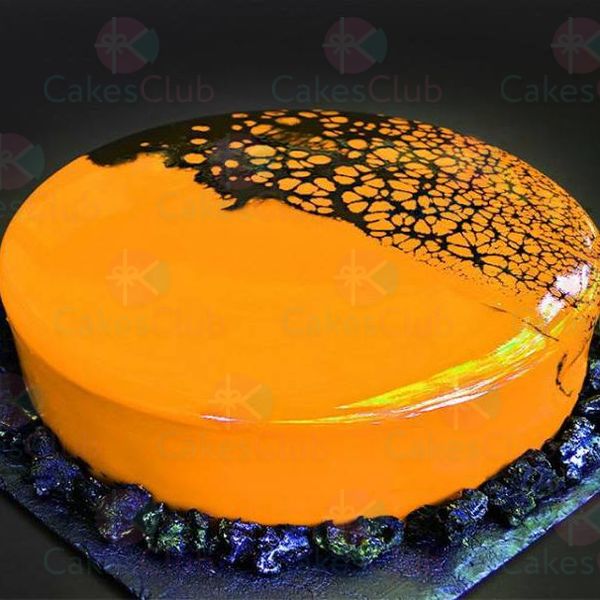 Оранжевые свадебные торты - A3046