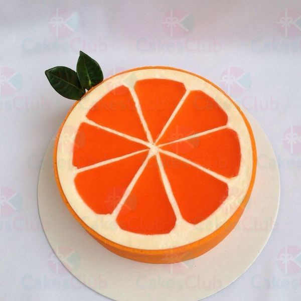 Оранжевые свадебные торты - A3048