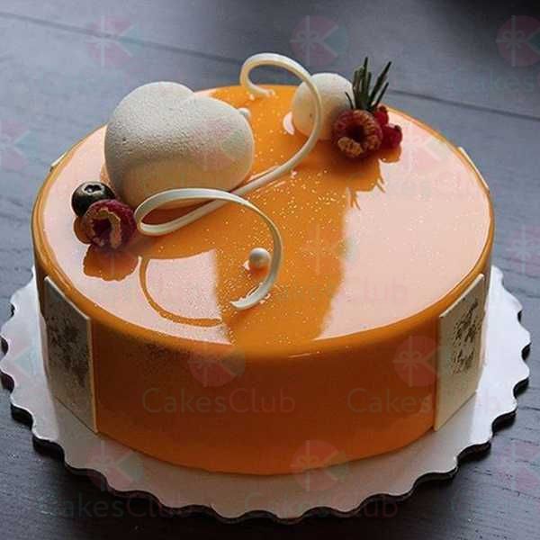 Оранжевые свадебные торты - A3052