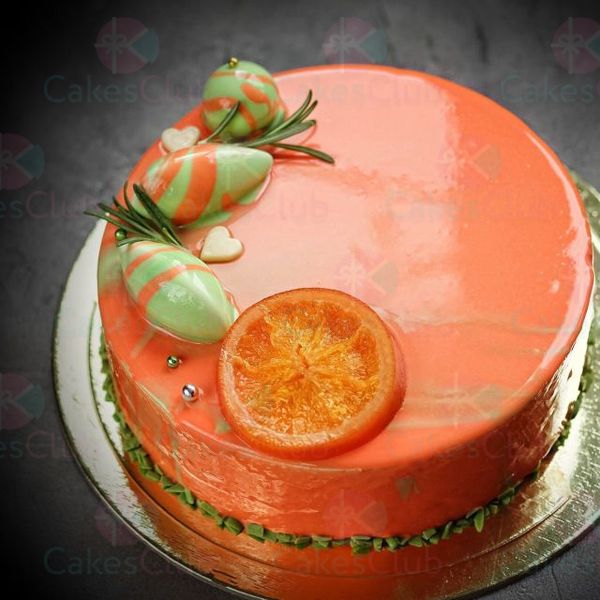 Оранжевые свадебные торты - A3053