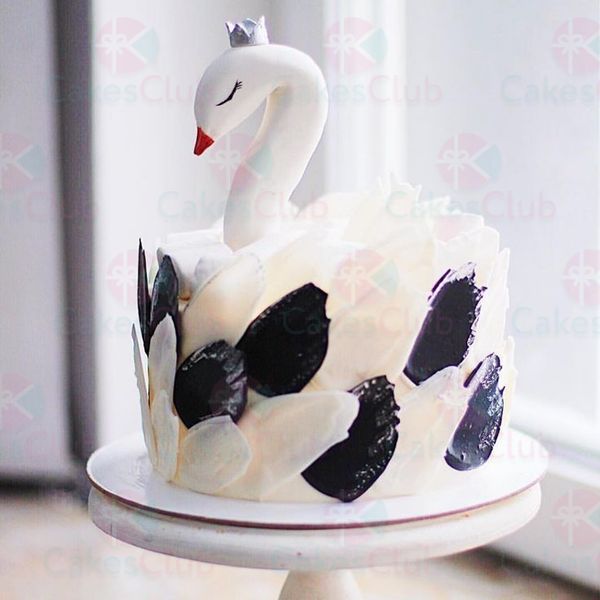 Свадебные торты с лебедями - A3131