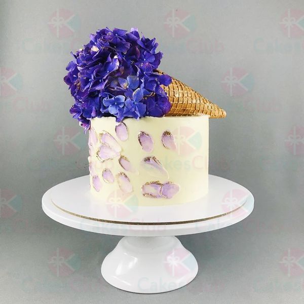 Свадебные торты с цветами - A3164