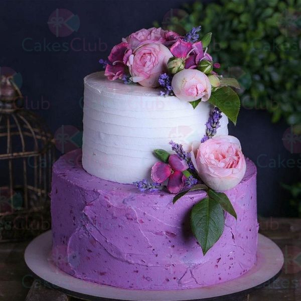 Свадебные торты с цветами - A3170