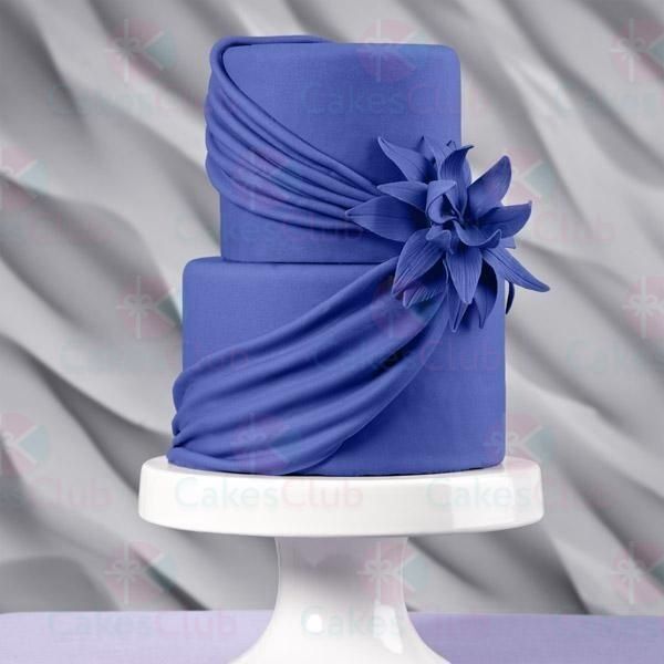 Синие свадебные торты - A3220