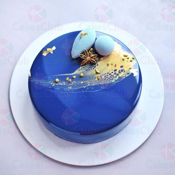 Синие свадебные торты - A3235
