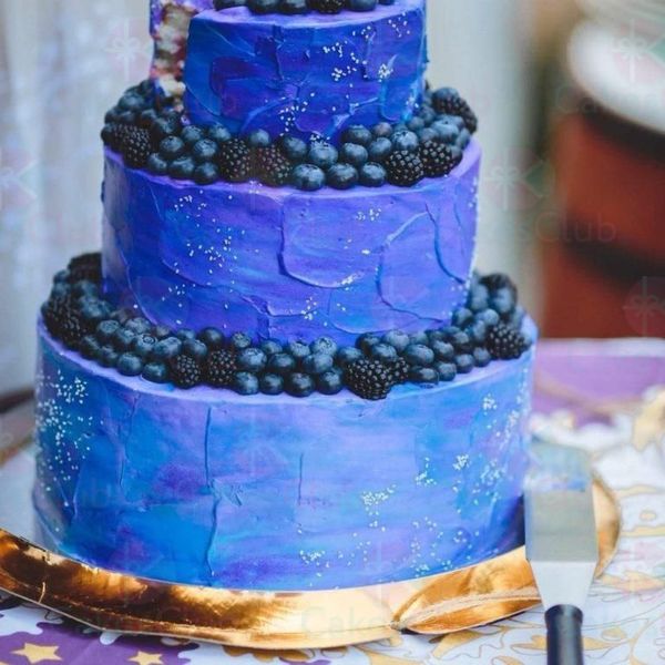 Синие свадебные торты - A3239